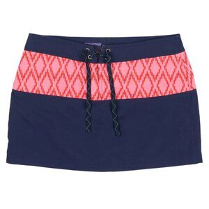 Patagonia Women's Blue and Red Tribal Design Board Mini Skirtie -‎ Size 10